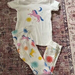Old Navy Unicorn and Moon Print Pajama Set